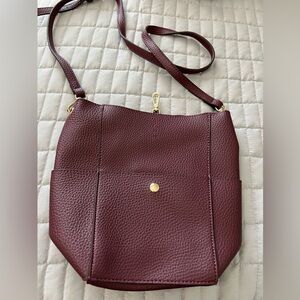 Elegant Wine Crossbody Bag